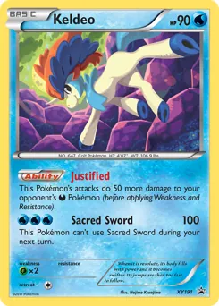 XY Black Star Promos Keldeo Pokémon card